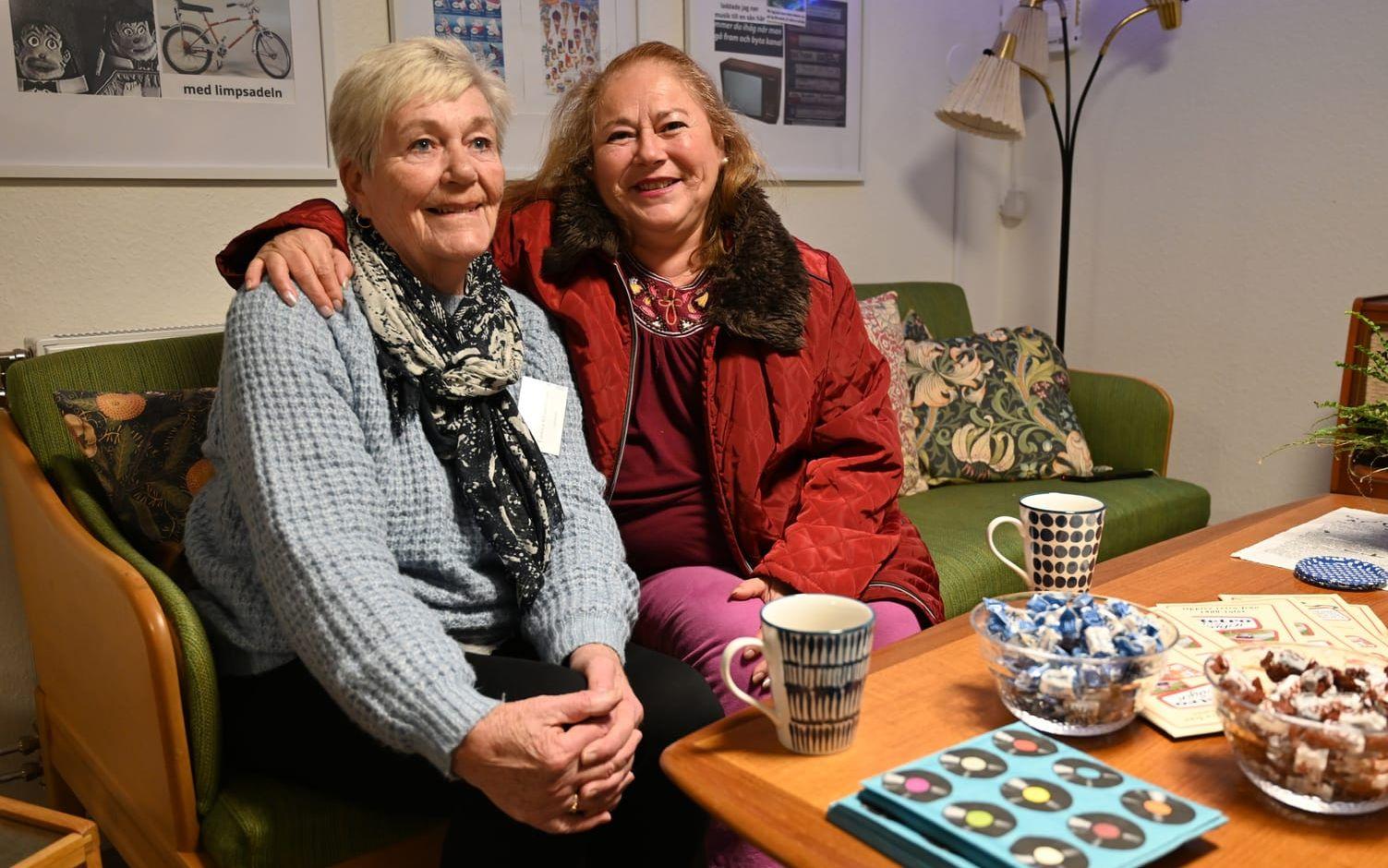 Linnea Edvardsson och Sandra Calderon ser framemot att umgås i den nya gemenskapslokalen. 