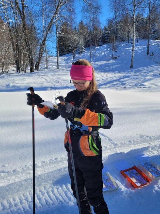 50 deltagare kom till Öijared GK för att tävla i skidorientering.